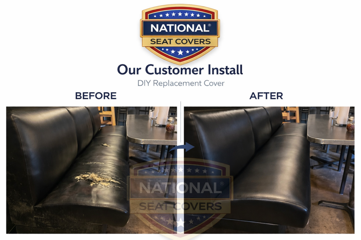 vinyl restaurant booth covers