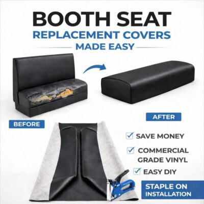 restaurant booth seat cover replacement