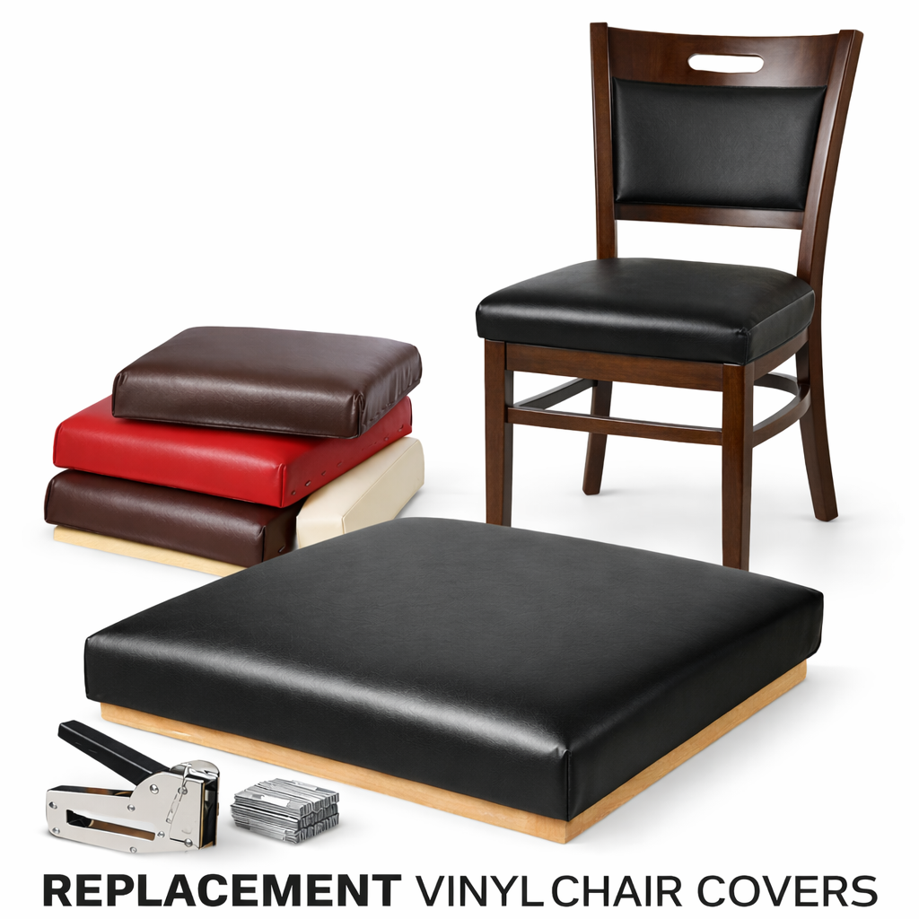 vinyl dining chair seat covers staple-on